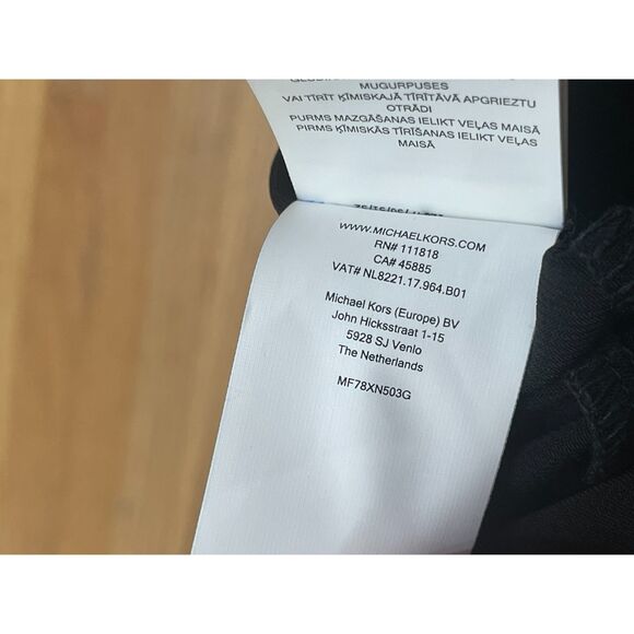 Michael Kors Women's Dress Sheath Knee Length Polyester Grommet MockNeck L Black - Picture 3 of 10